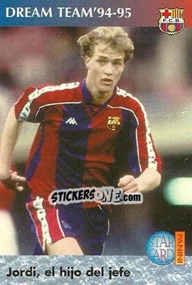 Cromo Jordi, el hijo del jefe - Barça 1990-96 Dream Team - Panini