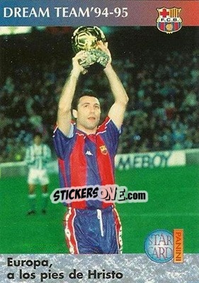 Cromo Europa a los pies de Hristo - Barça 1990-96 Dream Team - Panini