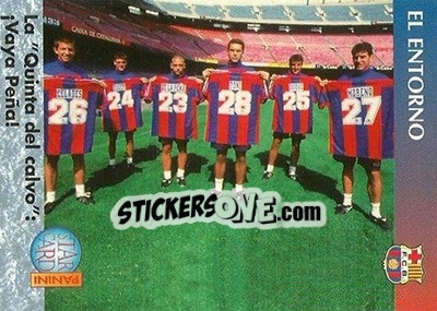 Sticker La Quinta Del Calvo - Barça 1990-96 Dream Team n. 129 - Panini