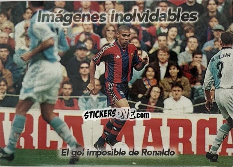 Cromo El gol de Ronaldo - Barça Centenari 1998-1999 n. 106 - Panini