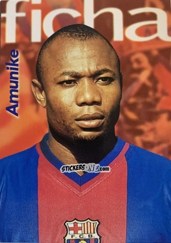 Figurina Amunike - Barça Centenari 1998-1999 n. 177 - Panini