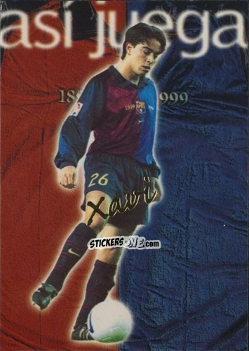 Sticker Xavi - Barça Centenari 1998-1999 n. 244 - Panini