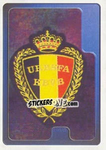 Cromo Badge Belgian F.A. - Hoera de Duivels. Allez les Diables 2000 - Panini