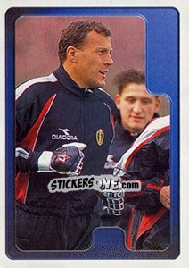 Sticker Ronny Gaspercic - Hoera de Duivels. Allez les Diables 2000 - Panini