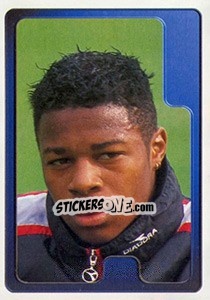Sticker Emile Mpenza - Hoera de Duivels. Allez les Diables 2000 n. 38 - Panini