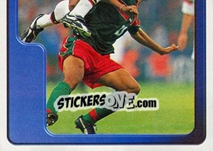 Sticker Emile Mpenza - Hoera de Duivels. Allez les Diables 2000 n. 42 - Panini