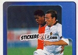 Sticker Marc Wilmots - Hoera de Duivels. Allez les Diables 2000 n. 90 - Panini
