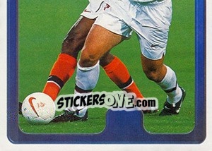 Sticker Marc Wilmots - Hoera de Duivels. Allez les Diables 2000 n. 91 - Panini