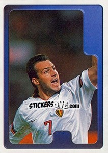Sticker Marc Wilmots - Hoera de Duivels. Allez les Diables 2000 n. 92 - Panini