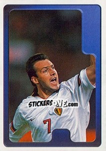 Cromo Marc Wilmots - Hoera de Duivels. Allez les Diables 2000 - Panini