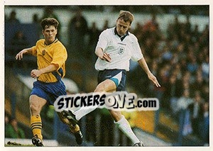 Sticker Teddy Sheringham scores v Sweden - England 1996 n. 10 - Panini