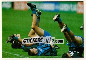 Cromo Players warming up - England 1996 - Panini