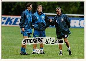 Sticker Alan Shearer / Jamie Redknapp - England 1996 - Panini