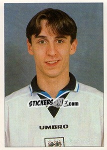 Sticker Gary Neville - England 1996 n. 40 - Panini