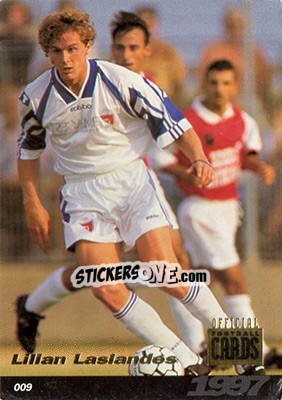 Figurina Lilian Laslandes - U.N.F.P. Football Cards 1996-1997 n. 9 - Panini