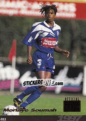 Sticker Morlayre Soumah - U.N.F.P. Football Cards 1996-1997 n. 11 - Panini