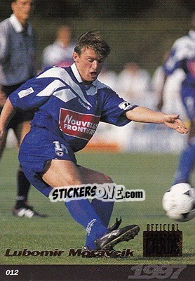 Sticker Lubomir Moravcik - U.N.F.P. Football Cards 1996-1997 n. 12 - Panini