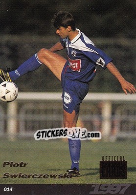 Sticker Piotr Swierczevski - U.N.F.P. Football Cards 1996-1997 n. 14 - Panini