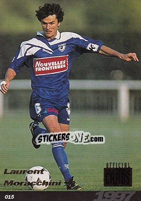 Figurina Laurent Moracchini - U.N.F.P. Football Cards 1996-1997 - Panini