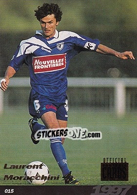 Sticker Laurent Moracchini - U.N.F.P. Football Cards 1996-1997 n. 15 - Panini