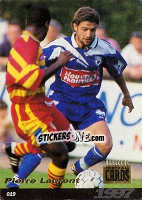Figurina Pierre Laurent - U.N.F.P. Football Cards 1996-1997 - Panini