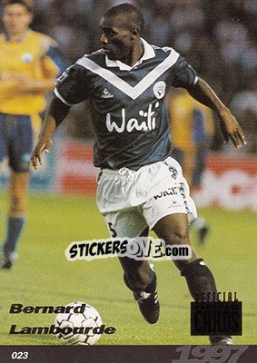 Figurina Bernard Lambourde - U.N.F.P. Football Cards 1996-1997 - Panini