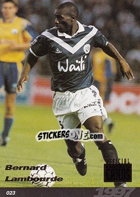 Sticker Bernard Lambourde - U.N.F.P. Football Cards 1996-1997 n. 23 - Panini