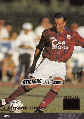 Sticker Laurent Croci - U.N.F.P. Football Cards 1996-1997 n. 24 - Panini