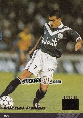 Sticker Michel Pavon - U.N.F.P. Football Cards 1996-1997 n. 27 - Panini