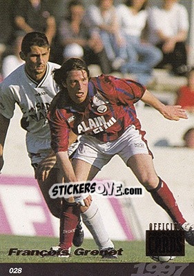 Sticker Francois Grenet - U.N.F.P. Football Cards 1996-1997 n. 28 - Panini