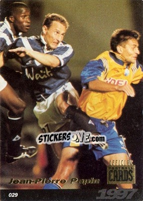 Sticker Jean-Pierre Papin - U.N.F.P. Football Cards 1996-1997 n. 29 - Panini