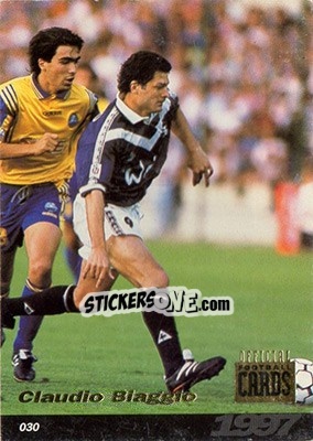 Sticker Claudio Biaggio - U.N.F.P. Football Cards 1996-1997 n. 30 - Panini