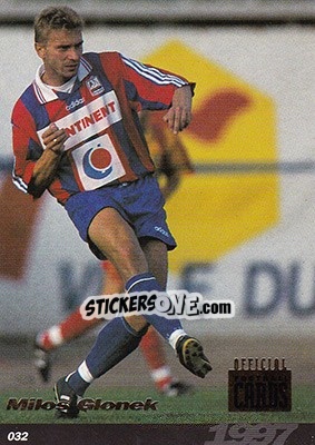 Sticker Milos Glonek - U.N.F.P. Football Cards 1996-1997 n. 32 - Panini
