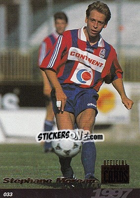 Sticker Stephane Moreau - U.N.F.P. Football Cards 1996-1997 n. 33 - Panini