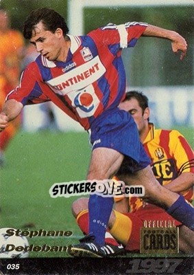 Sticker Stephane Dedebant - U.N.F.P. Football Cards 1996-1997 n. 35 - Panini