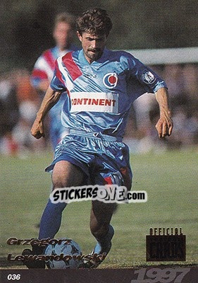 Sticker Grzegorz Lewandowski - U.N.F.P. Football Cards 1996-1997 n. 36 - Panini