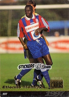 Sticker Etienne Mendy - U.N.F.P. Football Cards 1996-1997 n. 37 - Panini