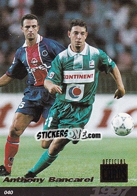 Sticker Anthony Bancarel - U.N.F.P. Football Cards 1996-1997 - Panini