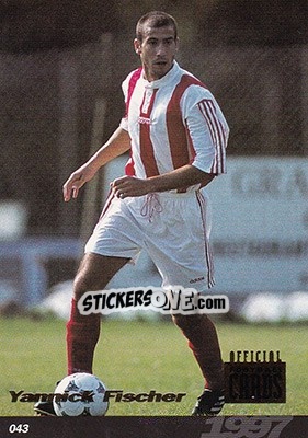 Sticker Yannick Fischer - U.N.F.P. Football Cards 1996-1997 n. 43 - Panini