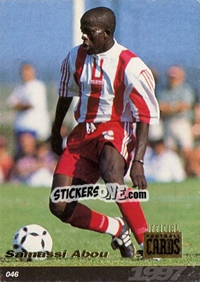 Sticker Samassi Abou - U.N.F.P. Football Cards 1996-1997 n. 46 - Panini