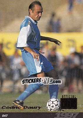 Sticker Cedric Dauly - U.N.F.P. Football Cards 1996-1997 - Panini