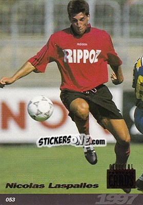 Figurina Nicolas Laspalles - U.N.F.P. Football Cards 1996-1997 - Panini