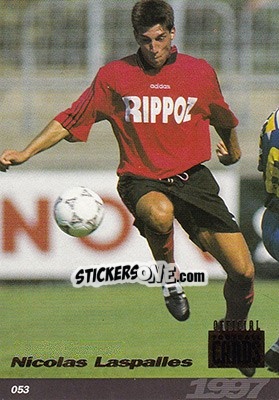 Sticker Nicolas Laspalles - U.N.F.P. Football Cards 1996-1997 n. 53 - Panini