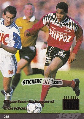 Cromo Charles-Edouard Coridon - U.N.F.P. Football Cards 1996-1997 n. 55 - Panini