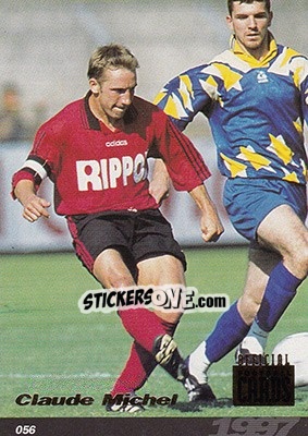 Sticker Claude Michel - U.N.F.P. Football Cards 1996-1997 - Panini