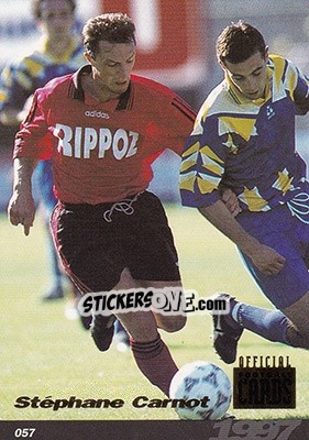 Sticker Stephane Camot - U.N.F.P. Football Cards 1996-1997 n. 57 - Panini