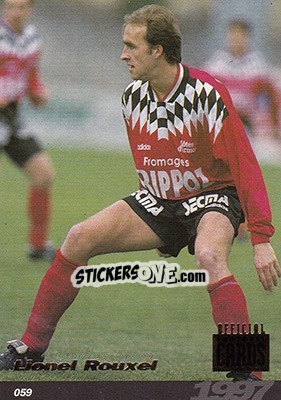 Sticker Lionel Rouxel - U.N.F.P. Football Cards 1996-1997 n. 59 - Panini