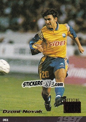 Figurina Dzoni Novak - U.N.F.P. Football Cards 1996-1997 - Panini