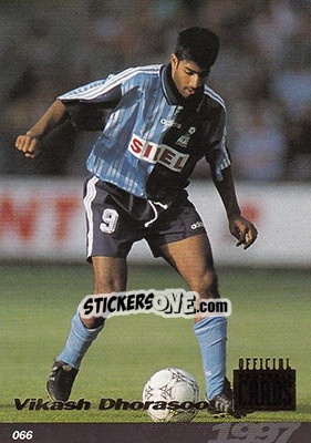 Sticker Vikash Dhorasoo - U.N.F.P. Football Cards 1996-1997 n. 66 - Panini