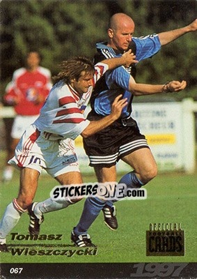 Sticker Tomasz Wieszczycki - U.N.F.P. Football Cards 1996-1997 n. 67 - Panini